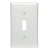 80701-E Standard Size Traditional Wall Plate, 1 Gangs, 2-3/4 in W x 4-1/2 in H, Thermoplastic, Black