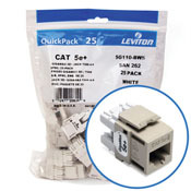 5G110-BI5 8-Conductor 8-Position Component Rated UTP Connector, Cat 5e Module, Panel Mount, 1 Ports, Plastic, Ivory