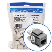 5G110-BG5 8-Conductor 8-Position Component Rated UTP Connector, Cat 5e Module, Panel Mount, 1 Ports, Plastic, Gray