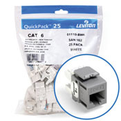 61110-BG6 8-Conductor 8-Position Channel/Component Rated UTP Connector, Cat 6 Module, Panel Mount, 1 Ports, Plastic, Gray