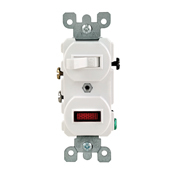 5226 Duplex Grounding AC Combination Switch, 120/125 V AC, 15 A
