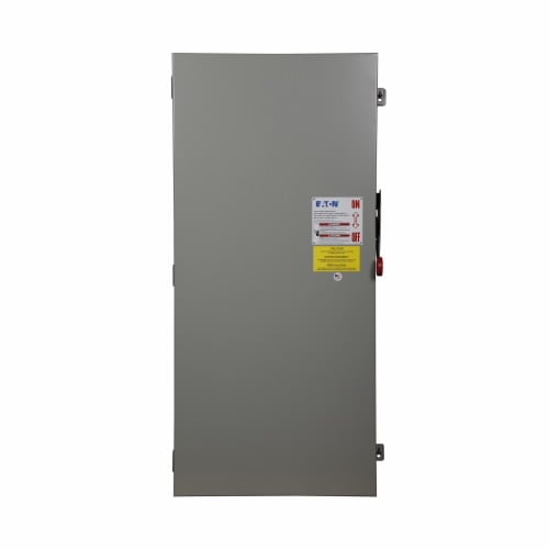 DG326NGK K Series Cartridge Fusible General Duty Safety Switch With Neutral, 240 V AC, 600 A, 75 hp, 200 hp, 3PST Contact, 3 Poles