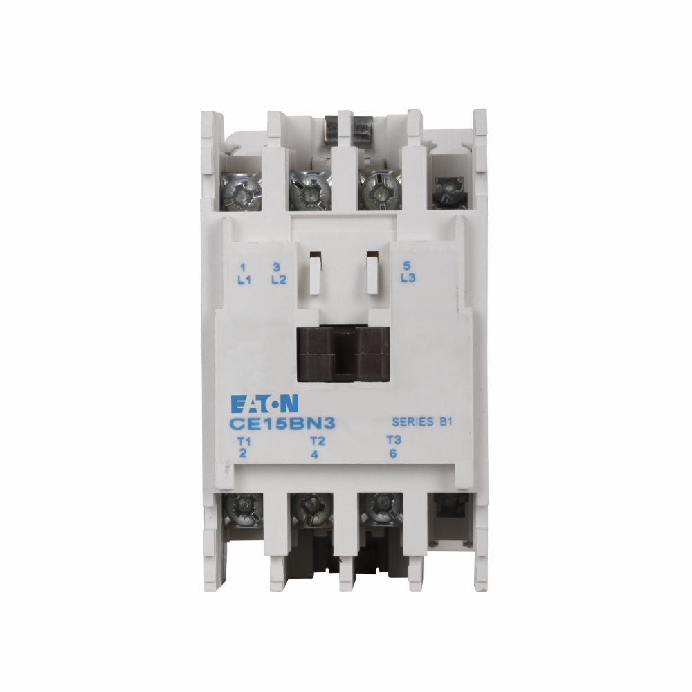 CE15BN3AB Freedom B-Frame Non-Reversing IEC Contactor With Steel Mounting Plate, 110 V AC at 50 Hz, 120 V AC at 60 Hz V Coil, 10 A, 1NO Contact, 3 Poles