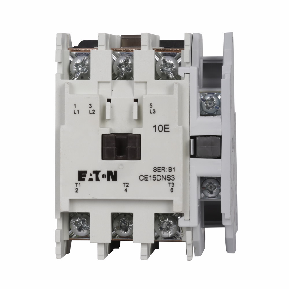 CE15DNS3AB Freedom Non-Reversing IEC Contactor, 110/120 V AC V Coil, 18 A, 1NO Contact, 3 Poles