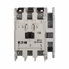 Eaton Freedom series IEC contactor, F-frame, Non-reversing, No overload relay, 32A, Three-pole, 2 hp max, Steel mounting plate, 1NO Side mounted auxiliary contact, 110/120 VAC, 50/60 Hz
