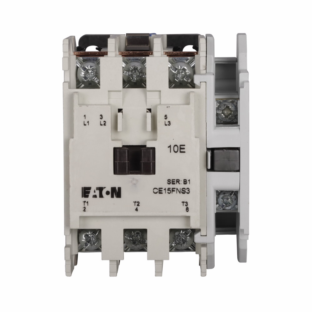 CE15FN3AB Freedom F-Frame Non-Reversing IEC Contactor With Steel Mounting Plate, 110 V AC at 50 Hz, 120 V AC at 60 Hz V Coil, 32 A, 3NO Contact, 3 Poles