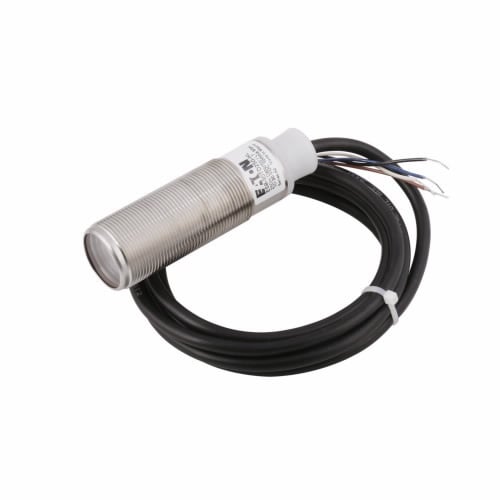 E58-30TD250-HL Straight Harsh Duty Photoelectric Sensor, Tubular Shape, 800 ft, Visible Red Sensing Beam, 1.6 ms Response, NPN/PNP Open Collector Output