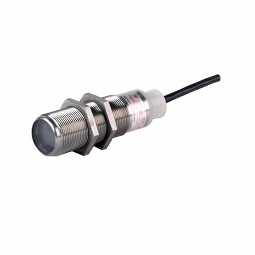 E58-30TS250-GA Straight Harsh Duty Photoelectric Sensor, Tubular Shape, 800 ft, Visible Red Sensing Beam