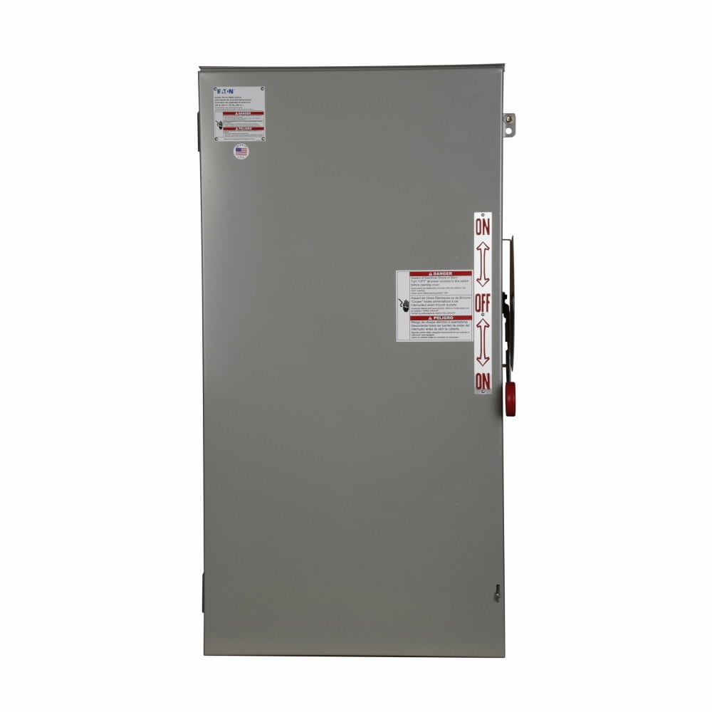 DT465URK K Series Heavy Duty Non-Fusible Rainproof Safety Switch, 600 V AC/250 V DC, 400 A, 4 Form C 4PDT Contact, 4 Poles