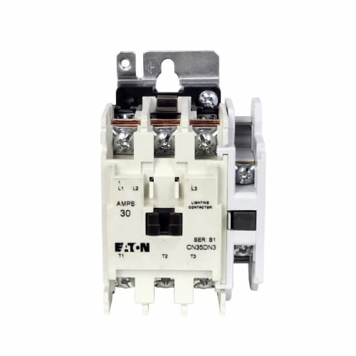 CN35DN3CB CN35 Electrically Held Lighting Contactor, 440/480 V AC Coil, 1NO Contact, 3 Poles