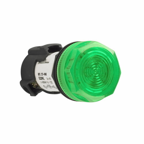 E22HL2X8 Full Voltage Heavy Duty Non-Metallic Oil/Watertight Standard Actuator Indicating Light, 110 V AC/120 V DC