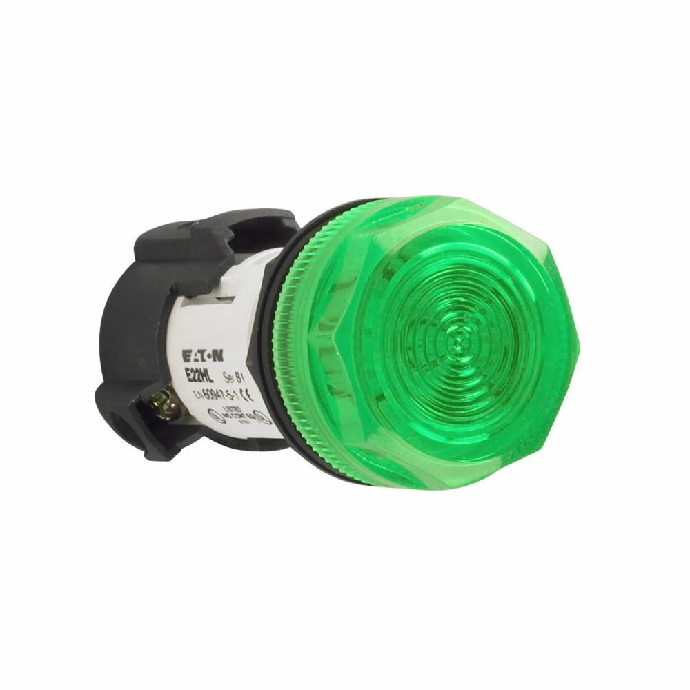 E22HL9X8 Full Voltage Heavy Duty Non-Metallic Oil/Watertight Standard Actuator Indicating Light, 110 V AC/120 V DC