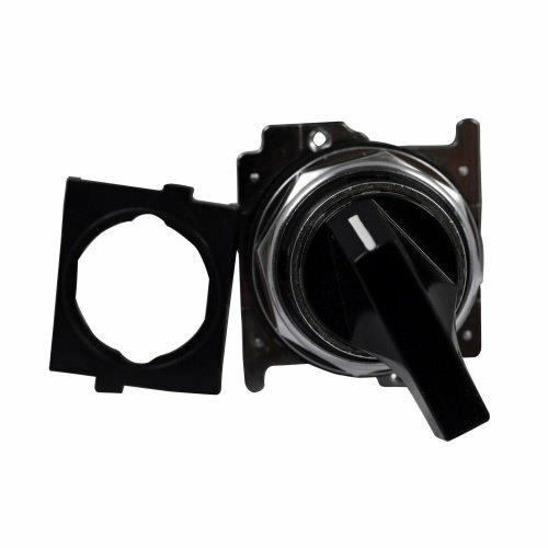 10250T3011-53 Assembled Heavy Duty Non-Illuminated Selector Switch With Cap, 30.5 mm, 1NO Contact, Slow Make/Slow Break Contact, Black