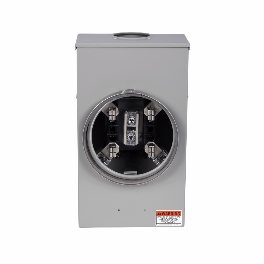 URTRS202BCH Single Position Meter Socket, 200 Amp, 1 Phase, Ringed, 4 Jaw, OH, UG, 600V, 3 Wire