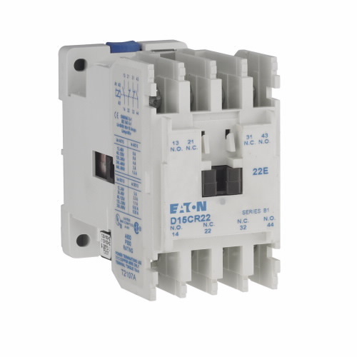 D15CR22CB Freedom Fixed Contact Multi-Pole AC Control Relay, 10 A, 2NO-2NC 2 Form C Contact, 440/480 V AC V Coil