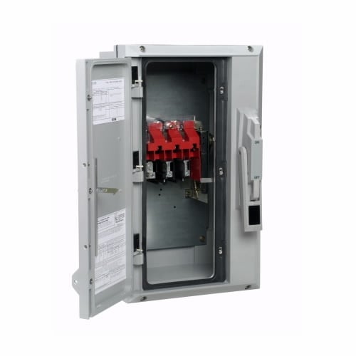 DH362UCK Heavy Duty Non-Fusible Non-Metallic Single Throw Safety Switch, 600 V AC, 60 A, 10 hp, 20 hp, 25 hp, 50 hp, 60 hp, 3PST Contact, 3 Poles