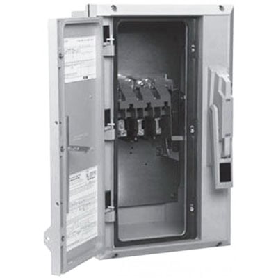 DH364UCK Heavy Duty Non-Fusible Non-Metallic Single Throw Safety Switch, 600 V AC, 200 A, 40 hp, 50 hp, 60 hp, 125 hp, 150 hp, 3PST Contact, 3 Poles