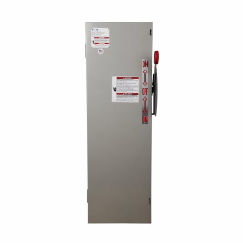 DT322FGK K Series Double Throw Fusible Heavy Duty Safety Switch, 240 V AC, 60 A, 10 hp, 15 hp, 3 Form C 3PDT Contact, 3 Poles
