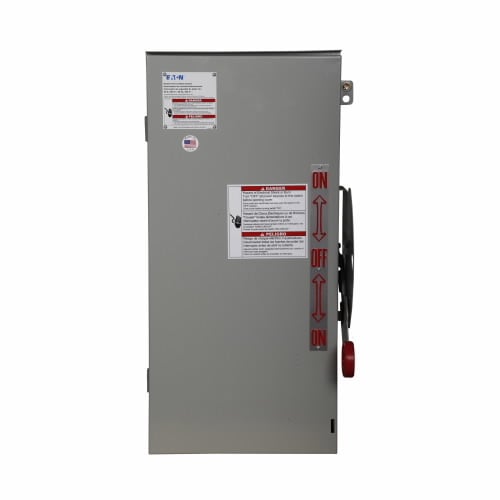 DT362URK K Series Double Throw Heavy Duty Non-Fusible Rainproof Safety Switch, 600 V AC/250 V DC, 60 A, 3 Form C 3PDT Contact, 3 Poles