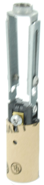 10026 Keyless Lampholder, 75 W, 125 V AC, E12 Lamp