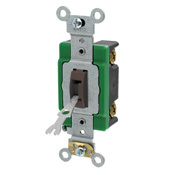 3031-2L Self-Grounding AC Quiet Toggle Switch, 120/277 V AC, 30 A, 2 hp Power Rating
