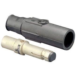 22L22-E 1-Pole Ball Nose Cam Type In-Line Latching Male Plug, 600 VAC, 690 A, 350 to 500 kcmil Wire, Crimped Connection
