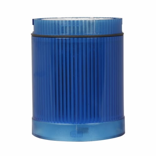 E26B6V4 E26 Standard Stack Light Module, 120 V, Incandescent Lamp, 2.56 in Dia, Surface Mount, Blue