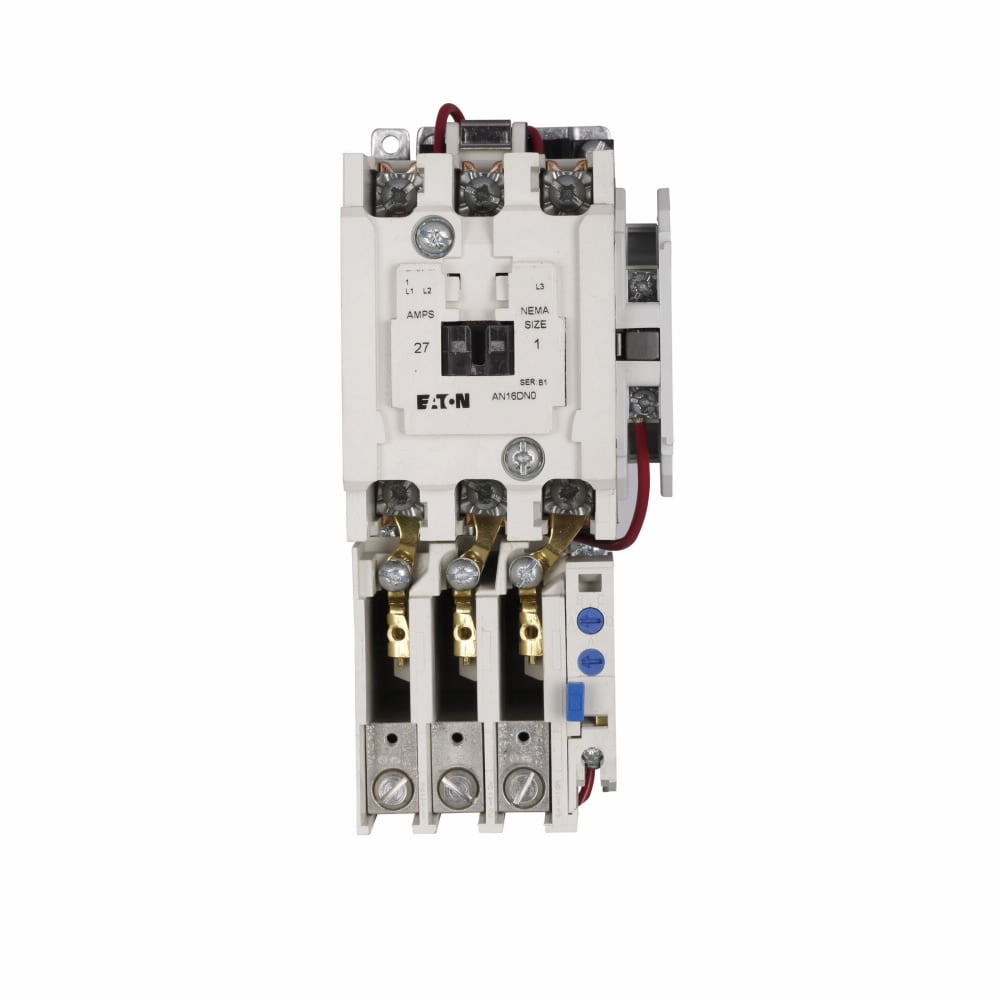 AN16DN0AB Freedom Type AN16 Horizontal Open NEMA Starter, 110 to 120 VAC V Coil, Non-Reversing Action, 3 Poles, NEMA 1 Enclosure