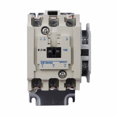 CE15HN3AB Freedom H-Frame Non-Reversing IEC Contactor With Steel Mounting Plate, 110 V AC at 50 Hz, 120 V AC at 60 Hz V Coil, 44 A, 3NO Contact, 3 Poles