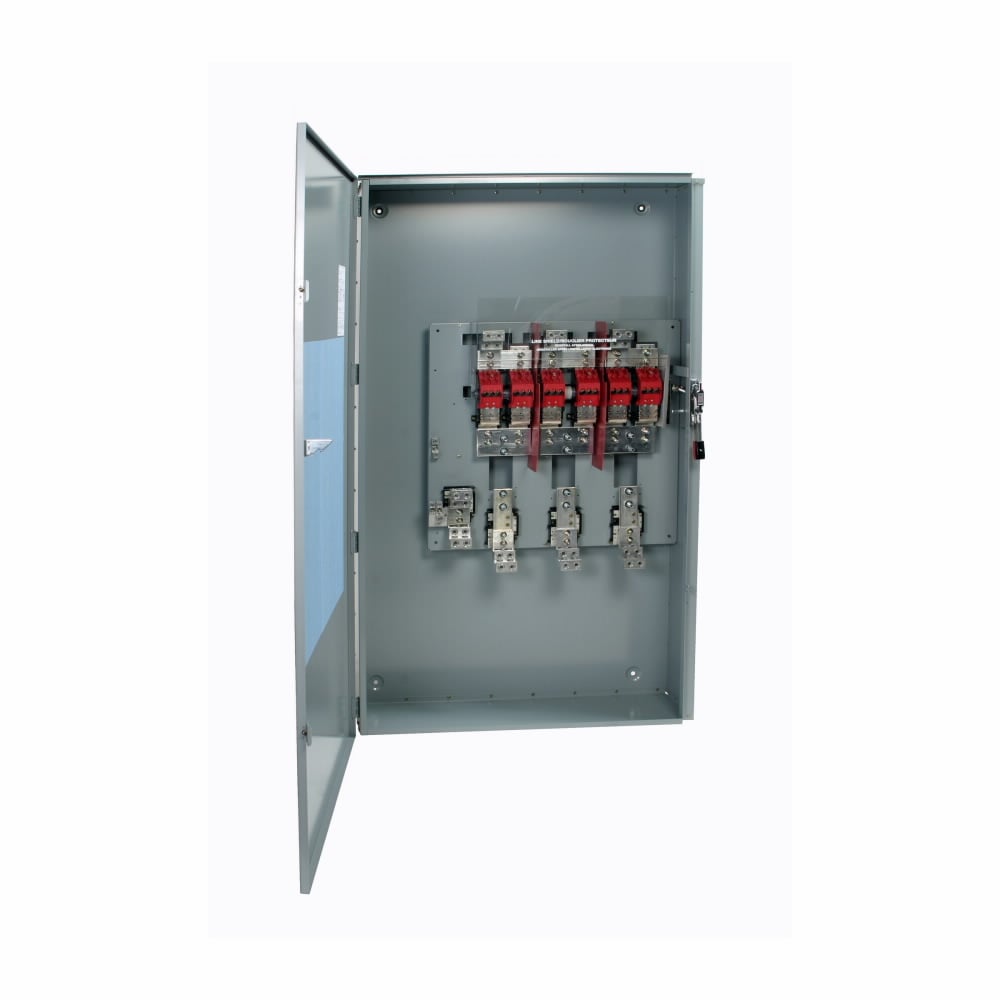 DH368NRK K Series Heavy Duty Fusible Rainproof Safety Switch With Neutral, 600 V AC, 1200 A, 500 hp, 3PST Contact, 3 Poles