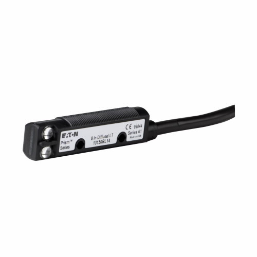 13150RL14 Right Angle Viewing Photoelectric Sensor, Tubular Shape, 8 in, Red Laser Sensing Beam, 3 ms Response, Solid State Relay Output