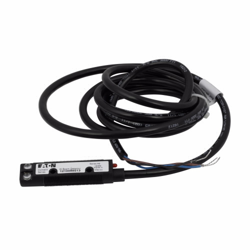 12100R6517 Comet Forward Viewing Photoelectric Sensor, Tubular Shape, 20 ft, Visible Red Sensing Beam, 3.5 ms Response, NPN/PNP Open Collector Output