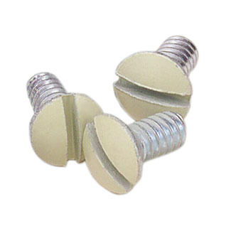 86500-PRT Oval Head Milled Slot Replacement Screw, #6-32 x 7/8 in L, For Use With Wallplate