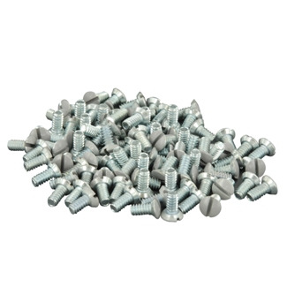 87400-PRT Oval Head Milled Slot Replacement Screw, #6-32 x 5/16 in L, For Use With Wallplate