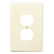 86103 Oversized Wall Plate, 1 Gangs, 3-1/2 in W x 5-1/4 in H, Thermoset, Ivory