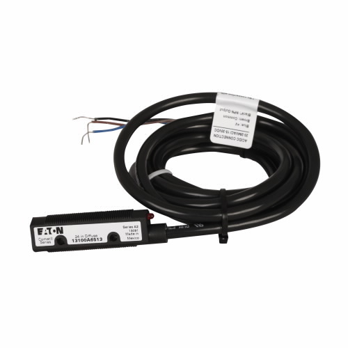 13100A6513 Comet 3/4-Wire Forward Viewing Photoelectric Sensor, Tubular Shape, 24 in, Infrared Sensing Beam, 10 ms Response, AC L1 Switch/DC NPN Open Collector Output