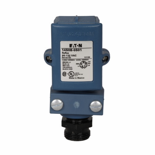 1450B-6501 Forward Viewing Fully Potted High Performance Photoelectric Sensor, Rectangle Shape, 30 ft, Infrared Sensing Beam, 2 to 18 ms Response