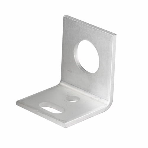 6161A-6501 L-Shape Mounting Bracket, For Use With Photoelectric Sensor and Tubular Sensor, -40 to 158 deg F Operating Temperature, Aluminum