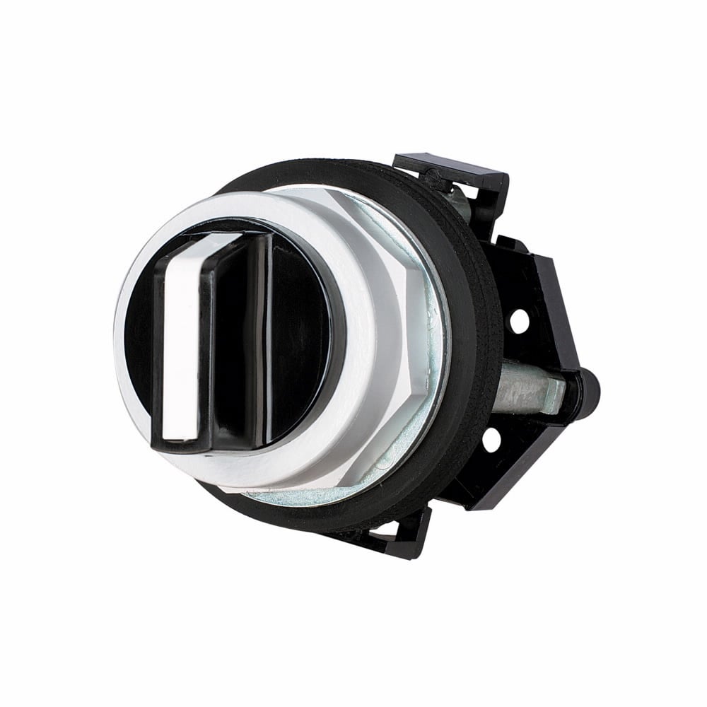 HT8JAH3A HT800 Watertight/Oiltight Selector Switch Operator, 30.5 mm, Knob Operator, 2 Positions, Black