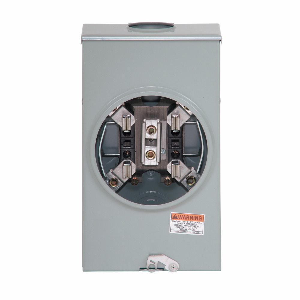 UTRS502BCH Single Position Meter Socket, 150 Amp, Ringless, Hub Opening, UL Grounding