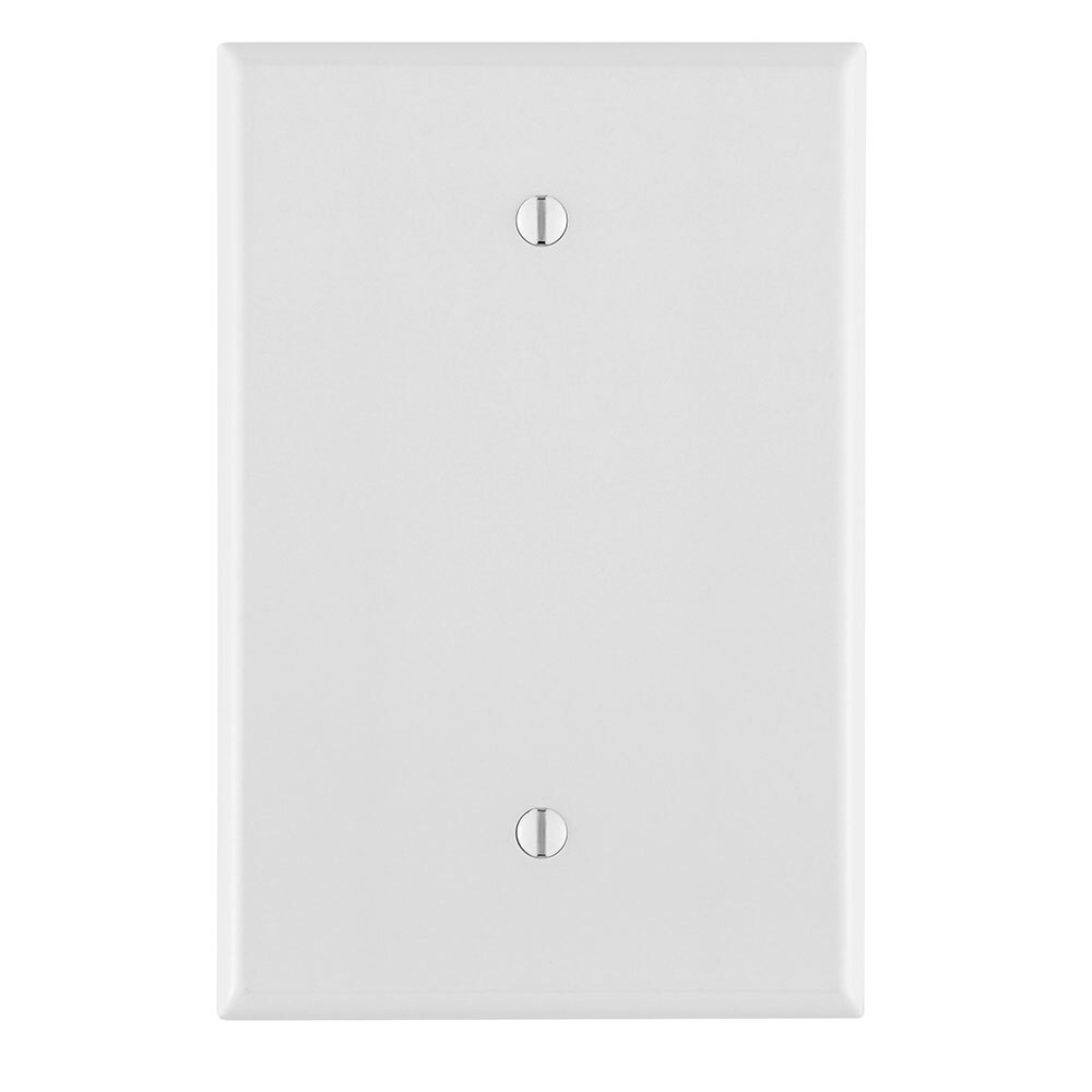 88114 Oversized Blank Wall Plate, 1 Gangs, 3-1/2 in W x 5-1/4 in H, Thermoset Plastic, White