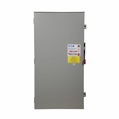 DH225FRK K Series Fusible Heavy Duty Rainproof Single Throw Safety Switch, 240 V AC, 400 A, 50 hp, 125 hp, DPST Contact, 2 Poles