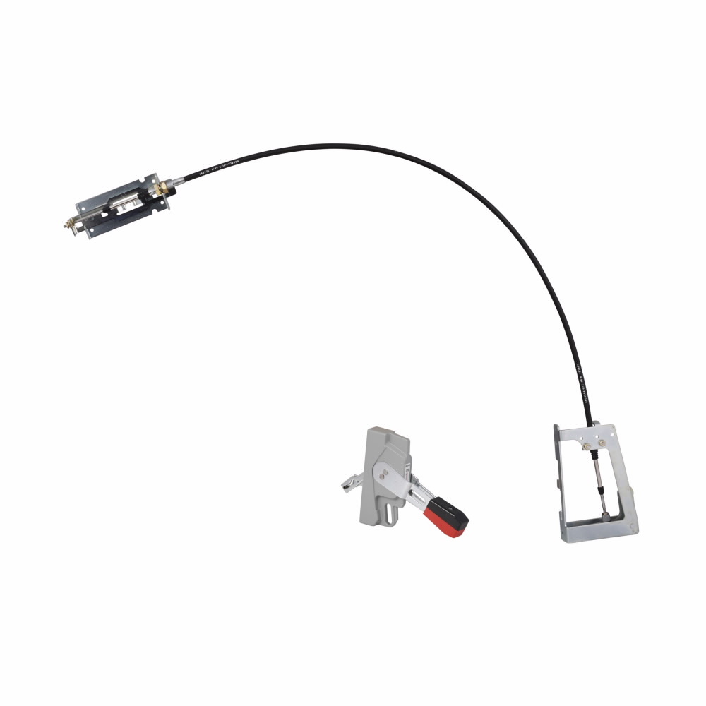 F1S04C C Series Handle Mechanism, NEMA 1/3R/12 NEMA Rating, For Use With C Series F-Frame Molded Case Circuit Breaker, Flexible Shaft Handle to Device Connection