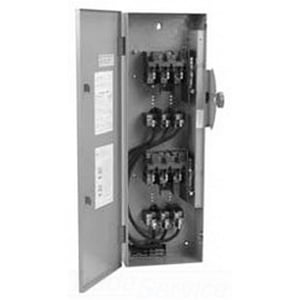 DT365FWK Heavy Duty Fusible Double Throw Safety Switch, 600 V AC, 400 A, 350 hp, 3 Form C 3PDT Contact, 3 Poles