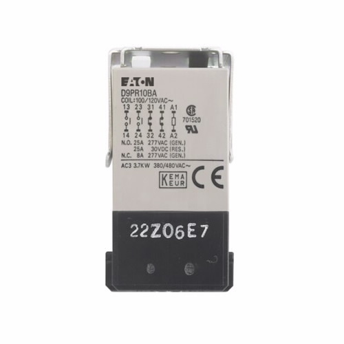 D9PR8BA Fixed Contact Standard General Purpose Relay, 25 A, 1NO 4 Form A 4PST Contact, 120 V AC V Coil