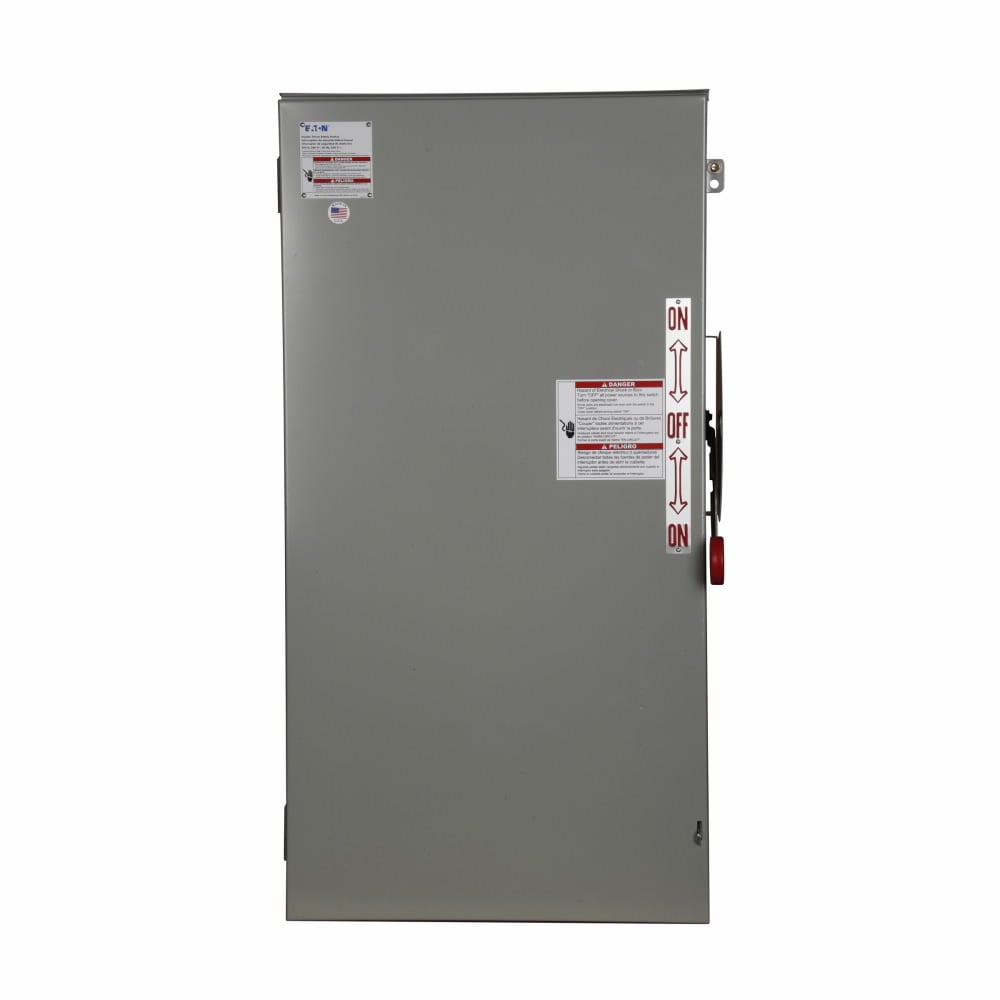 DT365URK K Series Double Throw Heavy Duty Non-Fusible Rainproof Safety Switch, 600 V AC/250 V DC, 400 A, 3 Form C 3PDT Contact, 3 Poles