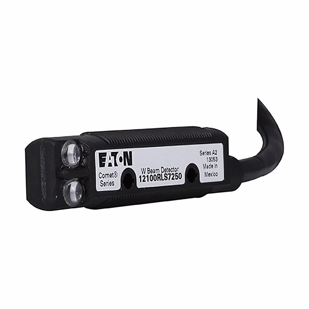 12100AQD07 Comet Forward Viewing Photoelectric Sensor, Tubular Shape, 20 ft, Visible Red Sensing Beam, 3.5 ms Response, NPN/PNP Open Collector Output