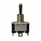 Eaton E10 toggle switch, Single-pole, OFF, None, ON, 0.563 inch lever, Screw, Single-throw, 10A at 250 Vac, 1/2 hp at 50 Vac, 0.47 inch bushing