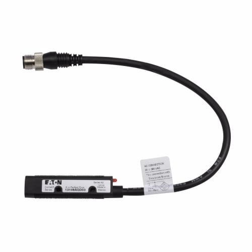 13108AQD03 Comet 3/4-Wire Forward Viewing Photoelectric Sensor, Tubular Shape, 6 in, Infrared Sensing Beam, 10 ms Response, AC L1 Switch/DC NPN Open Collector Output