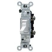 1451-2W Toggle Switch, 15 Amp, 120V, White